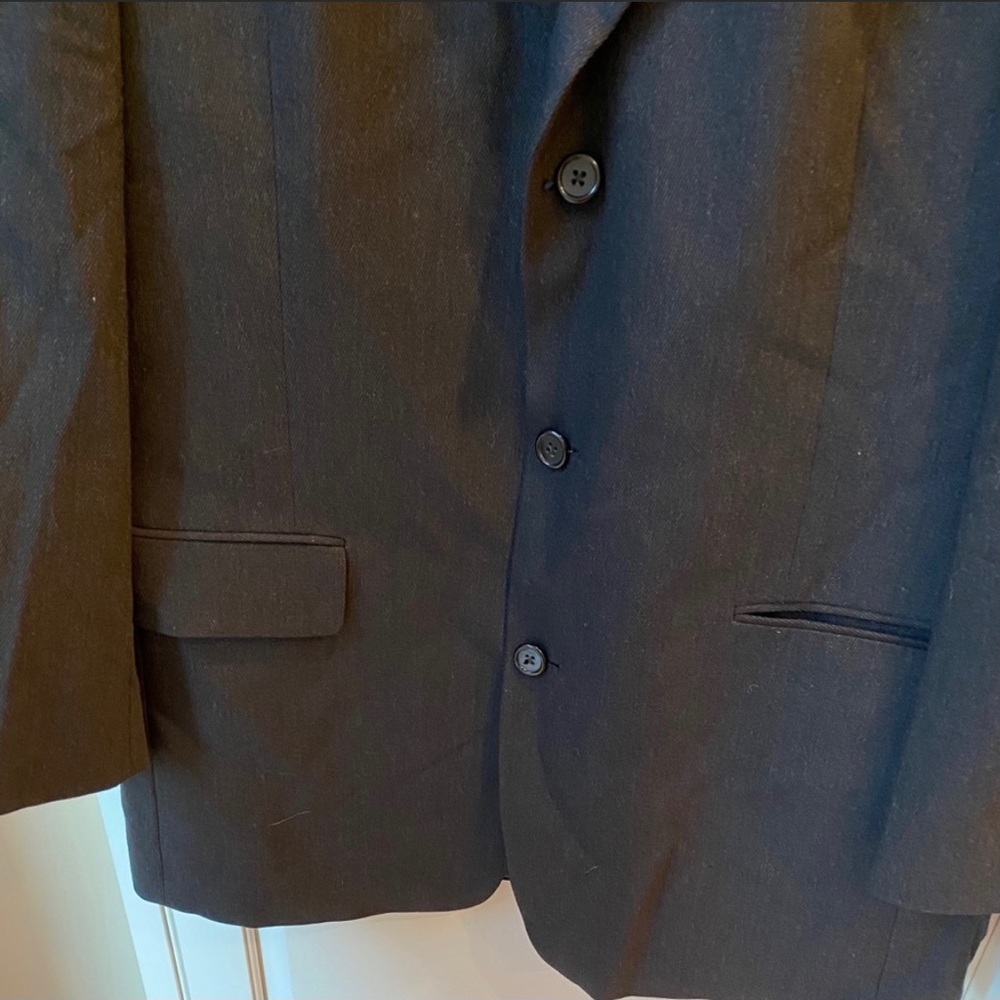 Ted Baker London Nordstrom 3 Button Black Blazer 41R Suit English Sports Coat - Picture 4 of 7